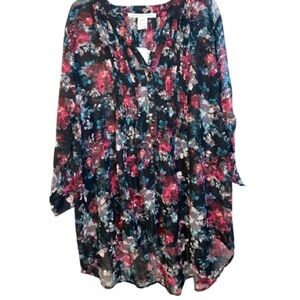 American Rag Floral Print Top NWT
